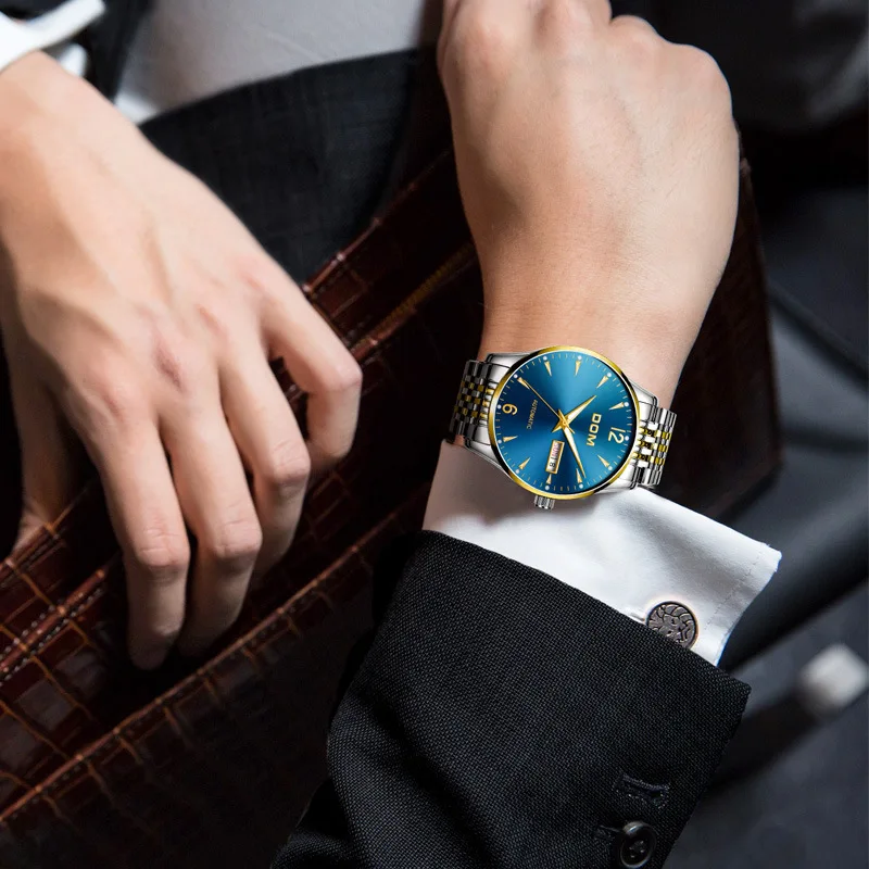 

Analog Watch OEM Processing Gift Customization DOM Brand Watrproof Watch Casual MEN'S Table