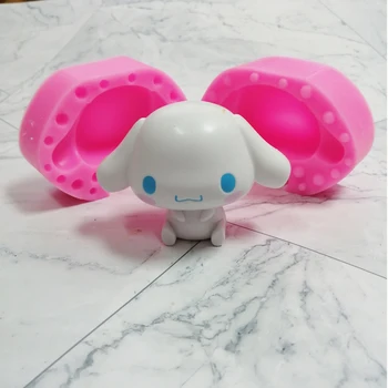 

1539 cutedogs shape silicone fondant cake decorating mold Bulldog chocolate polymer clay mould animal cake tool for bakeware