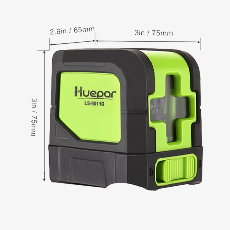 Huepar 2 Lines Laser Level Self Levelling ( 4 degrees) Green Red Beam Laser Horizontal & Vertical Cross-Line with Magnetic Base Huepar 2 Lines Laser Level Self Levelling ( 4 degrees) Green Red Beam Laser Horizontal & Vertical Cross-Line with Magnetic Base