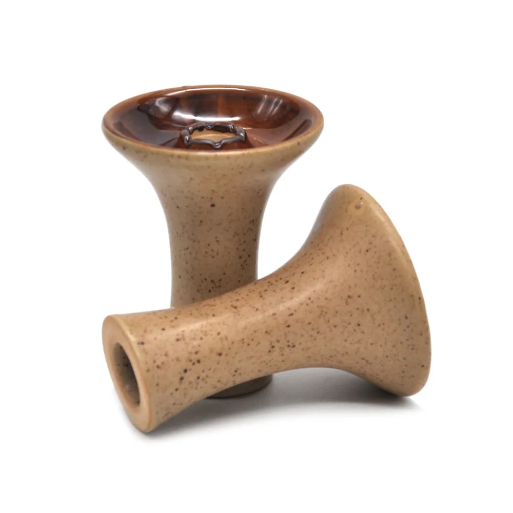 

New Ceramic Hookah Bowl Black Brown Shisha Tobacco Bowls Chicha Cachimbas Sisha Nargile Tools