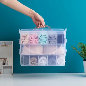 

Hot Plastic Makeup Storage Box Makeup Storage Space Saving Desktop Comestics Makeup Box Brush Palette Lipstick