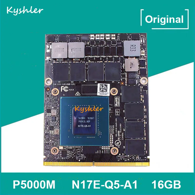 Original P5000 P5000m Mxm 16gb Gddr5 N17eq5a1 Video Graphics Card For