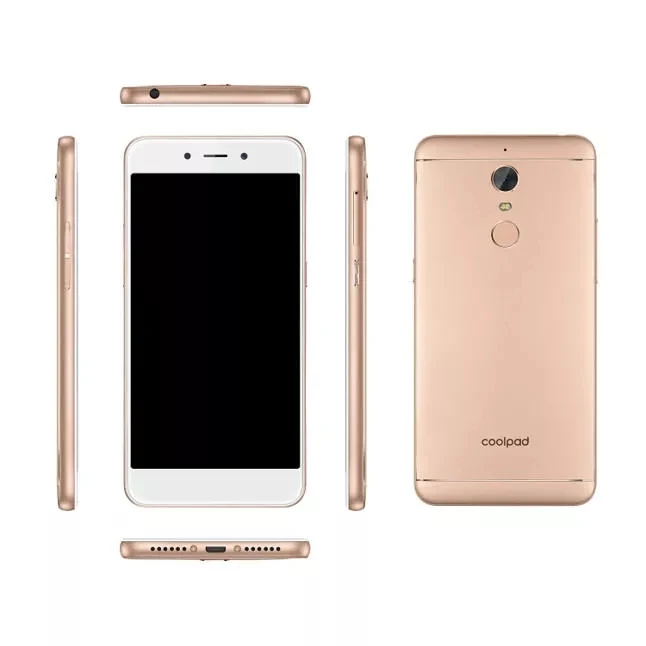 Coolpad E2, глобальная версия, мобильный телефон с отпечатком пальца, 5,0 дюймов, четырехъядерный процессор Snapdragon 210, 2 ГБ, 16 ГБ, 2500 мАч, аккумулятор, 4G, смартфон
