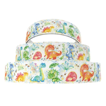 

David accessories 22mm Animal Flower Printed Polyester Ribbon 50yards,DIY Garment Headbands Bow-knot,50Yc11541