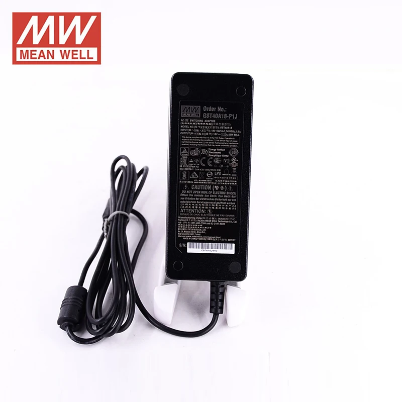 GST40A18 P1J означает что хорошо промышленный рабочий стол адаптер 110 V/220 V AC до 18V DC 2.22A