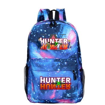 

Black Backpack Kids Bookbag Anime HUNTER X HUNTER School Bags for Teenage Girls Kids Bags for Boys Travel Back Pack Rugzak