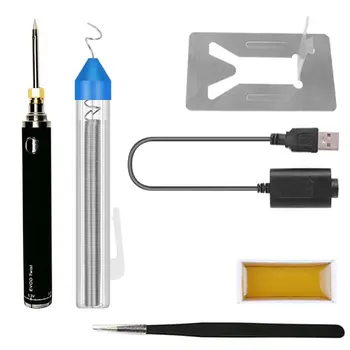 

7/8Pcs 5V USB Soldering Iron Wireless Charging Soldering Station Welding Tools Kit