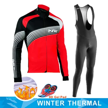 

NW Brand Winter Thermal Fleece Cycling Jersey Set 2020 Racing Bike Cycling Suit Mountian Bicycle Cycling Clothing Ropa Ciclismo