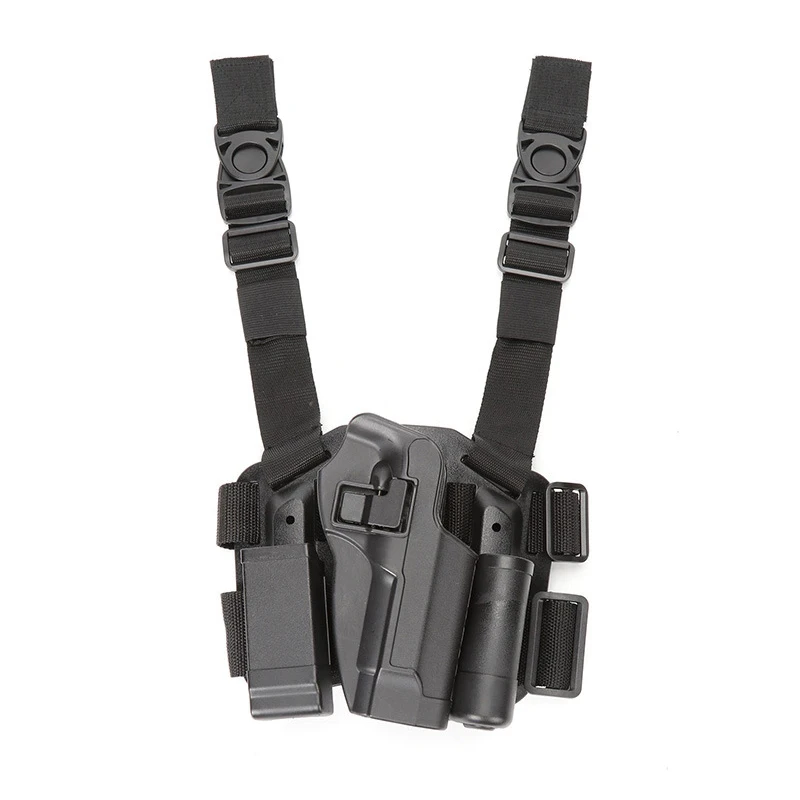 M92 96 Gun Holster Case Concealment Thigh Leg Hunting Accessories Pistool Holster+Mag Pouch+Flashlight set | Спорт и развлечения