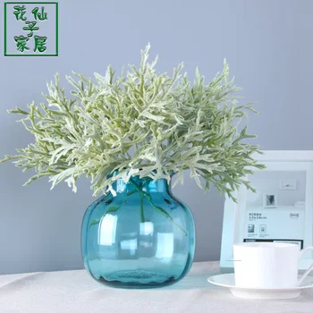 

Artificial Plants Artificial Flocking Antlers Leaf Flower Accessories High Imitation Establish Wool Really Leaves