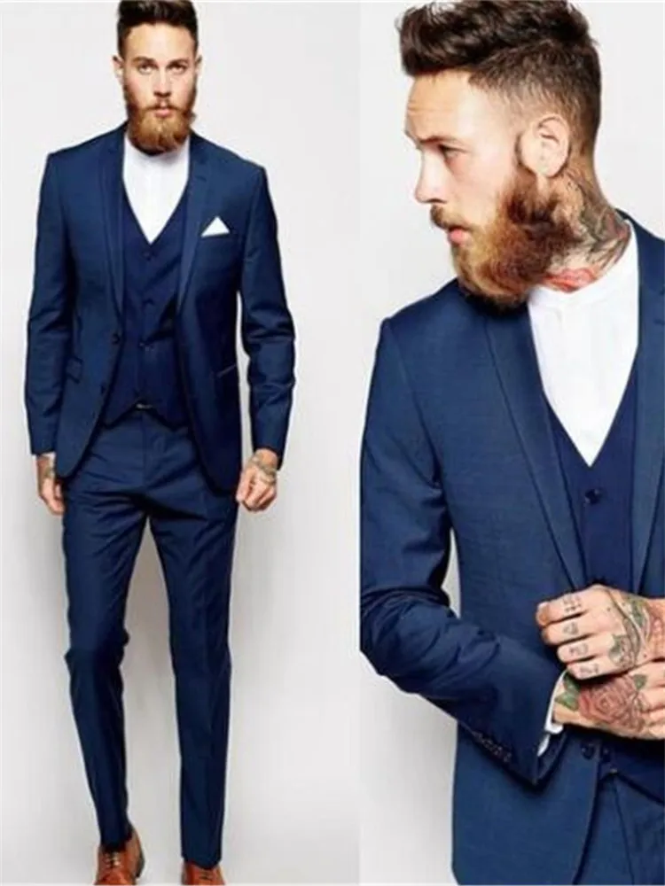 Классический мужской костюм Smolking Noivo Terno Slim Fit Easculino вечерние костюмы для мужчин темно-синий деловой смокинг Женихи для мужчин Best M