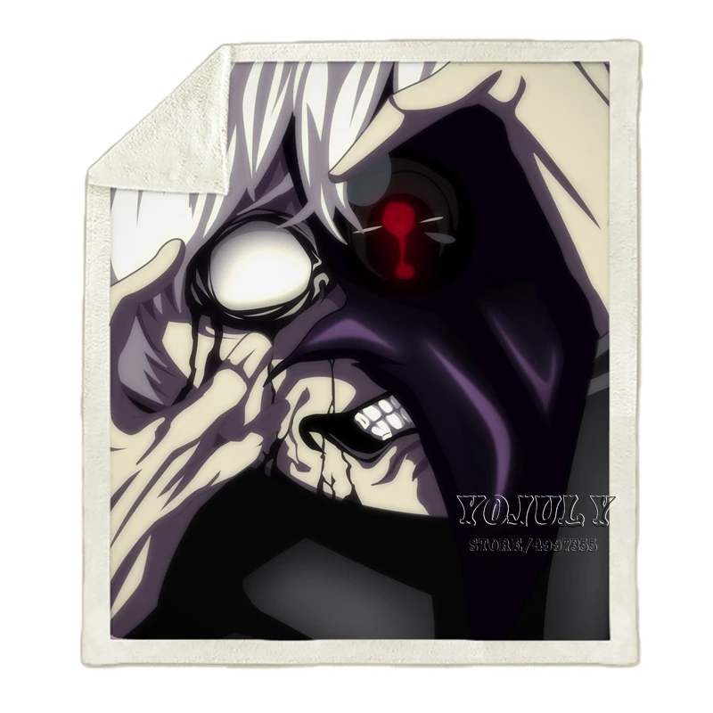 YOJULY одежда с надписью «Tokyo Ghoul Harajuku Пижама для детей и взрослых, Объёмный рисунок(3D-принт) одеяло диван Стёганое одеяло Дорожный Чехол постельного белья в стиле «хип-хоп» с рисунком из аниме фирменный магазин-аутлет K31