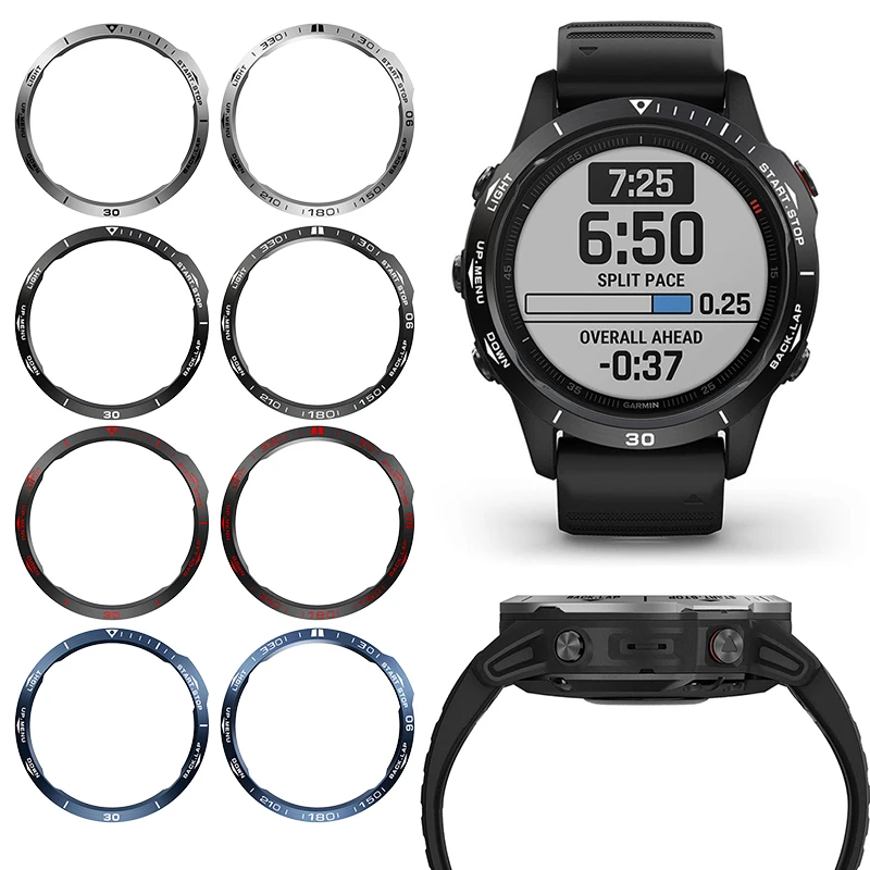 Стильный чехол-рамка с ободком для Garmin Fenix 5 6 смарт-часы из нержавеющей стали