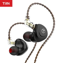 TRN V90s 5BA 1DD Hybrid Driver In Ear Earphone HIFI Monitor Running Sport Earphone with 2PIN OCC Pure Copper Cable Detachable