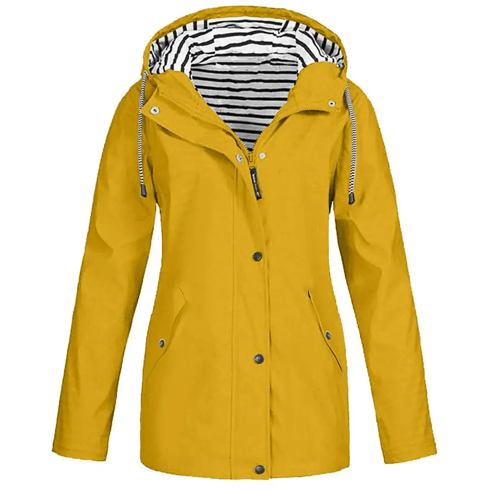 women's plus size waterproof rain jacket