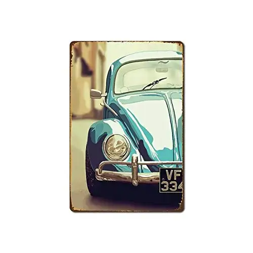 

Metal Tin Sign Vintage car Decor Bar Pub Home Vintage Retro Poster Retro Wall Home Bar Pub Vintage Cafe Decor, 8x12 Inch