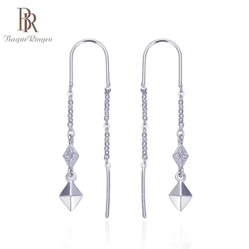 

Bague Ringen Sterling Silver 925 Earrings for Women Geometry Simple Design Fine Jewelry Female Dating Party Jewelry Ear Lines
