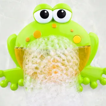 

Cartoon Cute Frog Automatic Bubble Blower Soap Machine Maker Party Summer Outdoor Bath Toy Generate Toy for Kids