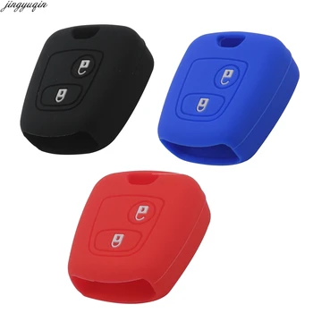 

Bilchave Styling Remote Car Key Fob Silicone Case Cover Protector For Citroen C1 C2 C3 Pluriel C4 C5 C8 Xsara Picasso 2 Button