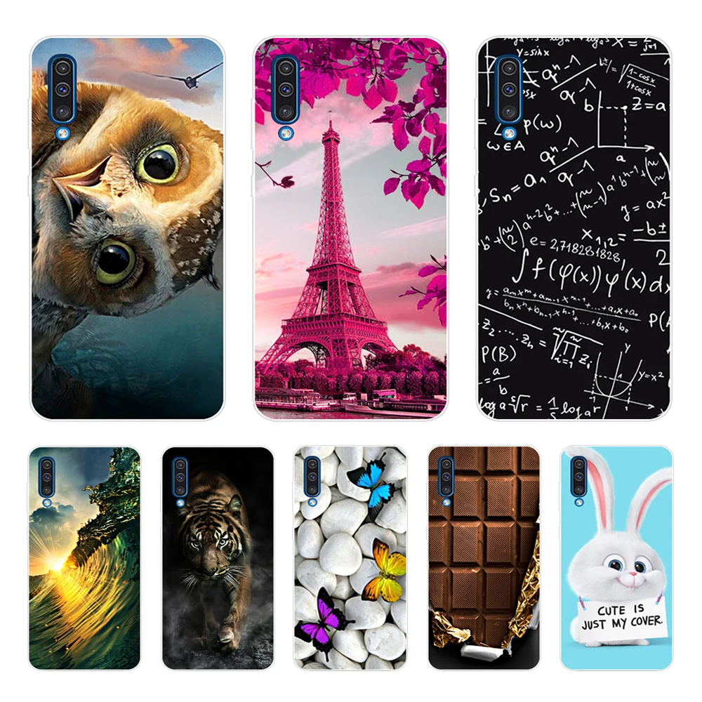 

For Samsung Galaxy A50 Case 2019 Fashion Flower Soft TPU silicone Back Cover For On Samsung A30 30 A 50 A505 Phone Shells Cases