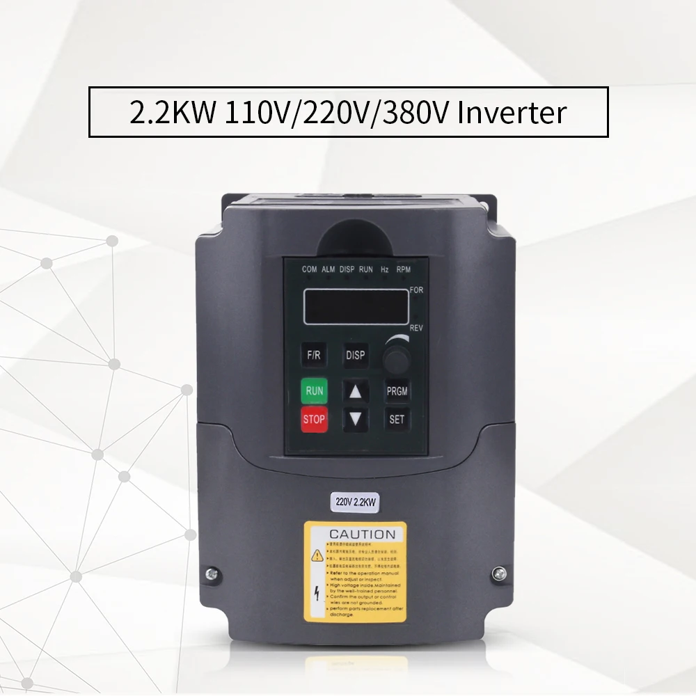 2.2kw CNC шпиндель с воздушным охлаждением комплект 2.2KW мотор шпинделя+ 2.2kw/220V Inveter+ 80 мм зажим+ 13 шт. ER20 Цанга