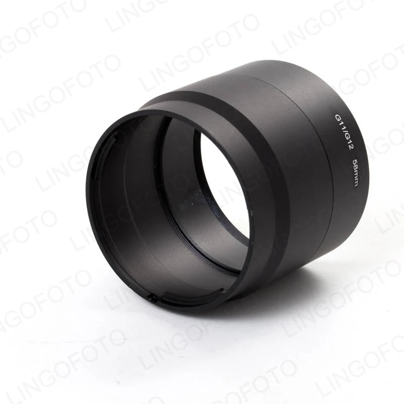 

Для Canon Powershot G10 G11 G12 58 мм адаптер для фильтра камеры черная металлическая байонетная оправа LC8345