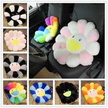 

New 60cm Kawaii Sunflower Pillow Soft Flower Stuffed Doll Kaikai Kiki Colorful Plush Toy Cushion Gift