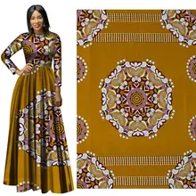 6 ярдов голландская вощеная ткань нигерийская Анкара восковая ткань высокого качества африканский батик печатная ткань для свадебного платья костюм FS1101