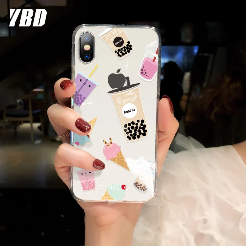 YBD прозрачный милый чехол s для iPhone 7 XR 8 11 pro max Funda Coque защитный 6 6s X XS Plus Xs |