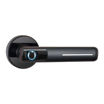

Electronic Office Room Door Lock Home Security Handle Anti Theft Smart Fingerprint Semiconductor Apartment Hotel Keyless Entry