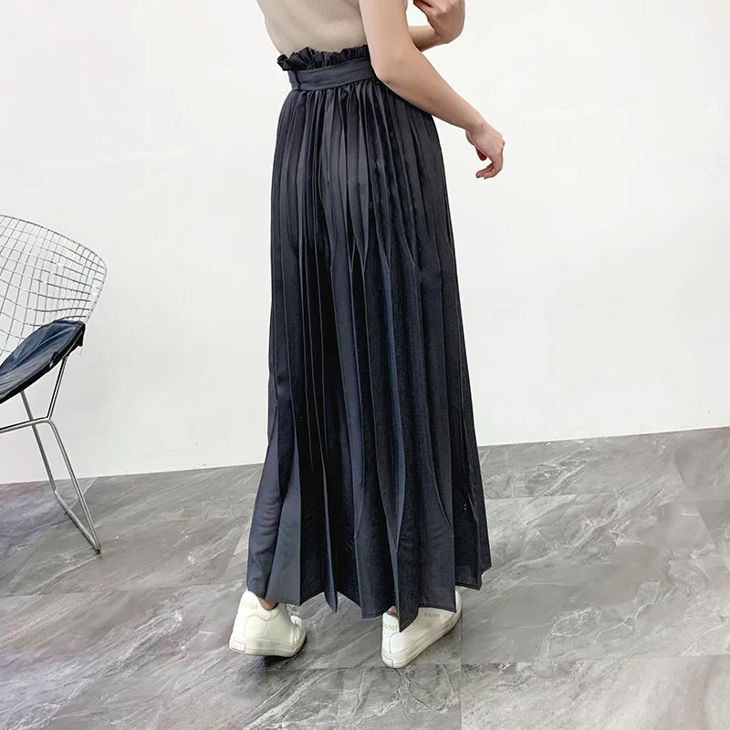 Miyake плиссированные прямые брюки весна новые свободные большие тяжелые Промышленные брюки плиссированные повседневные широкие брюки для женщин