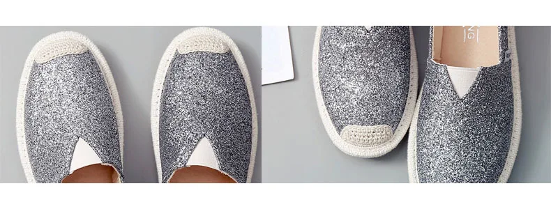 Модный Рыбак женская обувь удобная платформа для беременных chaussures femme сверкающие блестки лоферы с закрытым носком Женская рабочая обувь