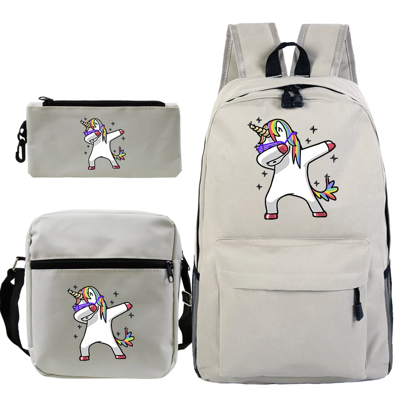 Единорог Dab Mochilas Escolar школьные сумки для мальчиков и девочек дорожный рюкзак Bolsa Escolar с сумкой через плечо ручка сумка