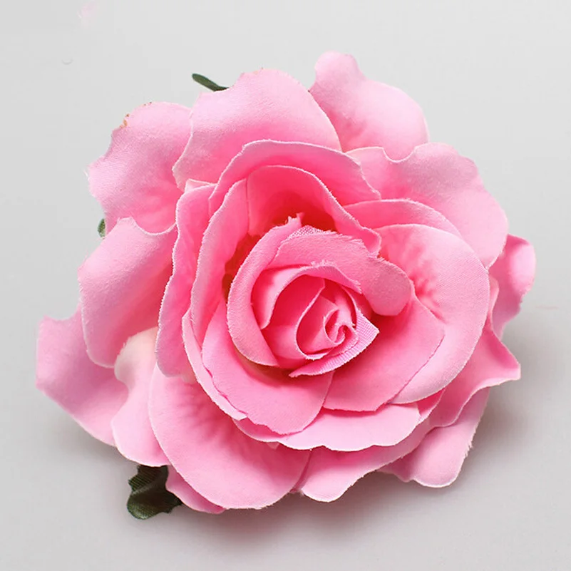 Hot Pink Свадебная вечеринка, свадебные аксессуары для волос, женские заколки в виде цветка розы, брошь, летние Искусственные Цветочные заколки, заколки для волос, заколки для волос - Цвет: Hot Pink