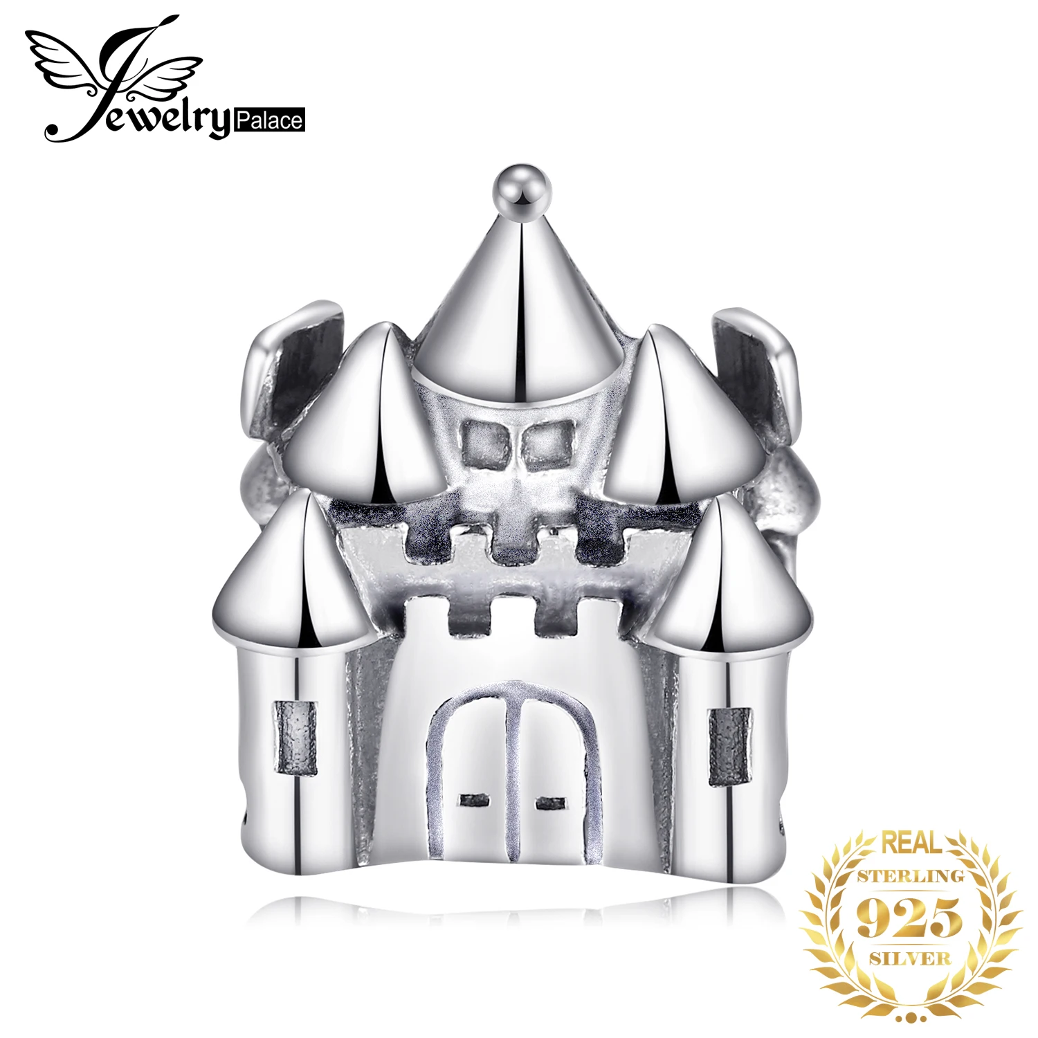 Jewelrypalace 925 пробы серебро сказочный замок бисер Подвески Fit Браслеты подарки для Для женщин Юбилей подарок Модные украшения