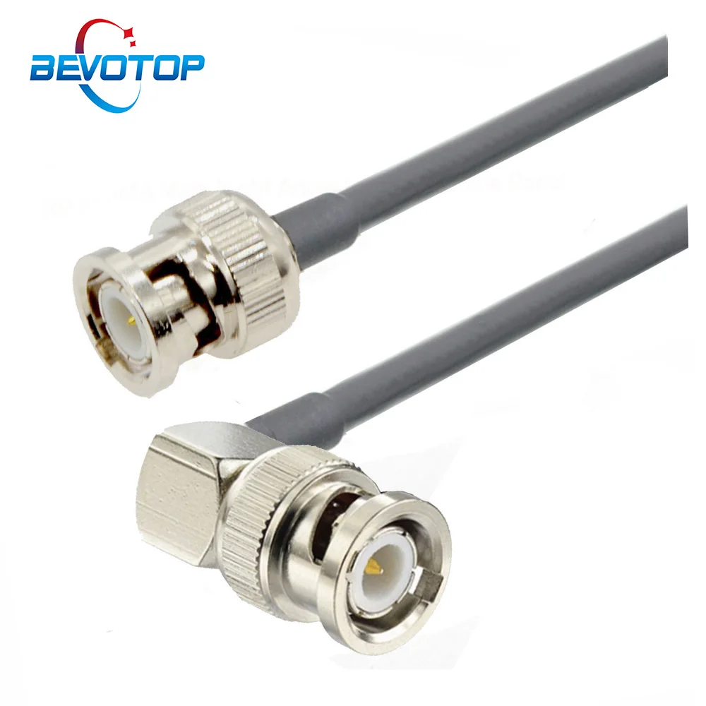 Прямой штекер BNC до локтевого сгиба Переходник RG174/RG58 RF коаксиальный кабель 50 Ом
