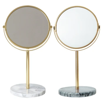 

Makeup Mirror Desktop Mirror Gold + Marble Make-Up Mirror Best Christmas Gift