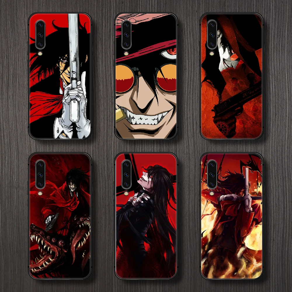Hellsing Alucard аниме чехол для телефона Samsung Galaxy A10 A20 A30 E A40 A50 A51 A70 A71 J 5 6 7 8 S черный