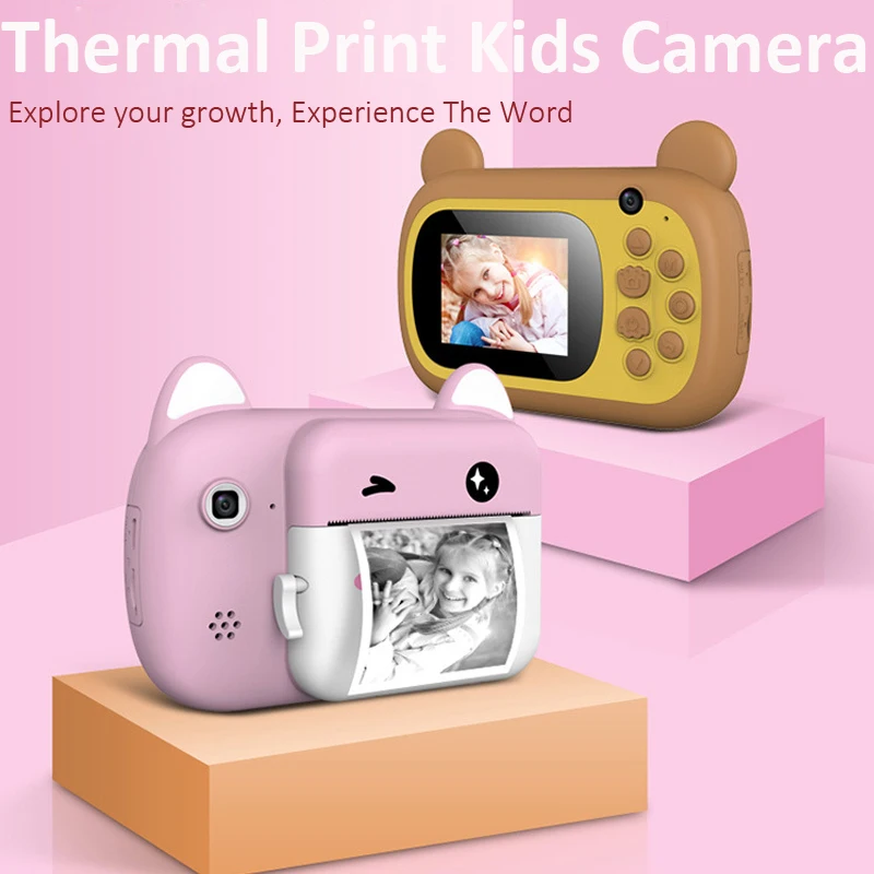 

Kids Instant Camera For Children Print Camera 24MP 1080P Digital Camera For Kid Photo Video Camera Toys Best Gift For Girl Boy