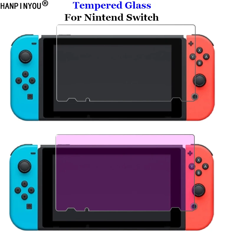 Для Nintendo Switch / NS NX 2017 HD прозрачное/Anti blue Purple светильник закаленное стекло для ухода