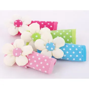 

Useful Hot Sell Pastoral Door Handle Cloth Cover Polka Dot Flower Door Handle Protective Case 100% Cotton Door Handle Cover