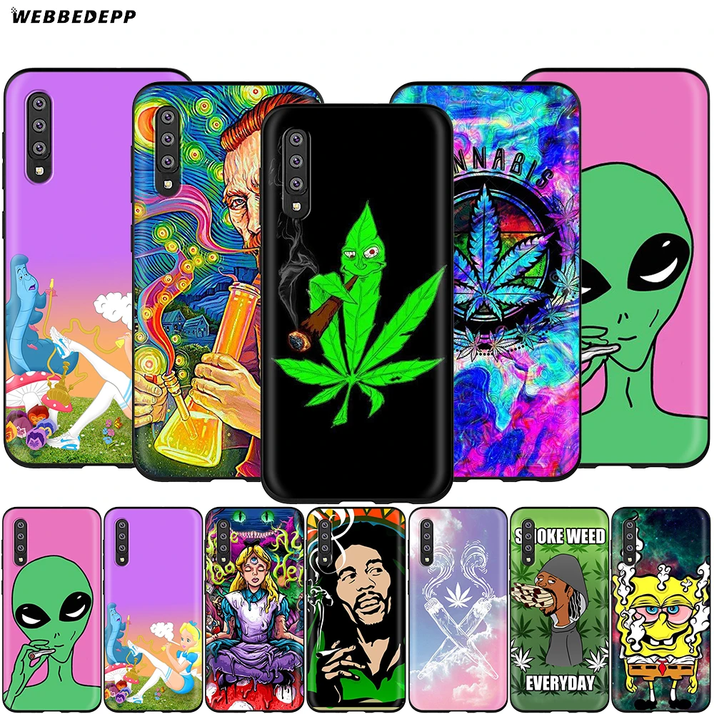 Webbedepp медведь курение сигар чехол для Samsung Галактики S7 S8 S9 S10 Edge Plus Note 10 8 9 A10 A20 A30 A40