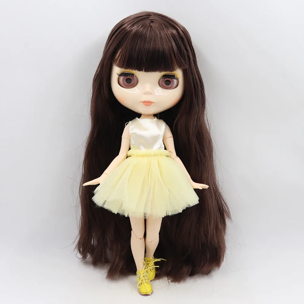 Ледяная фабрика Blyth кукла 1/6 BJD индивидуальные обнаженные тела с белой кожей, глянцевое лицо, подарок для девочки, игрушка