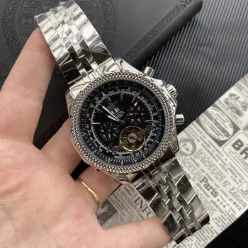 

Breitling- Luxury Brand Mens Watches Mechanical Wristwatches Stainless Steel Strap men's wristwatch women classic business