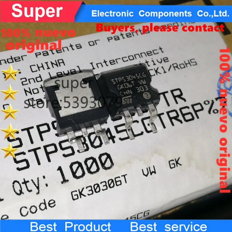 100% nuevo 10 unids/lote STPS3045CG STPS3045 30A45V STPS2045CG STPS2045 ...