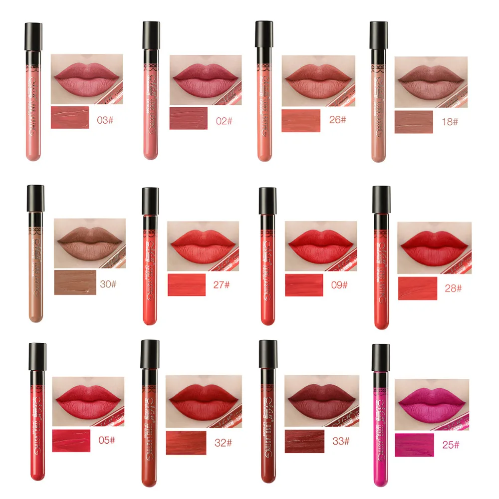 MENOW Sexy Makeup 12 Colors Lip Gloss Matt Highlighter Brighten Moisturizer Waterproof Cosmetic MENOW Sexy Makeup 12 Colors Lip Gloss Matt Highlighter Brighten Moisturizer Waterproof Cosmetic