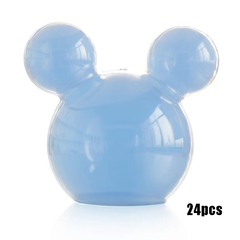 blue 2 24 шт. коробка для конфет с Микки Маусом, коробка для конфет для детского душа, пластиковая коробка для конфет на свадьбу, день рождения, вечерние подарочные коробки для конфет - Цвет: blue 2
