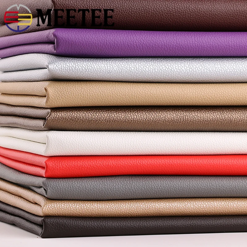 Meetee 100X138 см 0,7 мм толщиной личи Синтетическая кожа из искусственной кожи ткань сумки диван домашний декор искусственная кожа DIY Швейные материалы