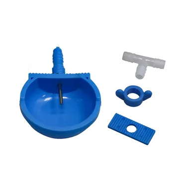 

5Sets Rabbit Water Bowl Rabbit Automatic Drinker Water Feeder Fix Bowl Hamster Pet Drinker Plastic T Joint Breeding Equipment