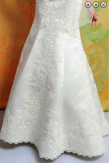 Свадебное платье vestidos formales белое длинное платье размера плюс лаконичное кружевное Аппликация Русалка Свадебные платья с корсетом